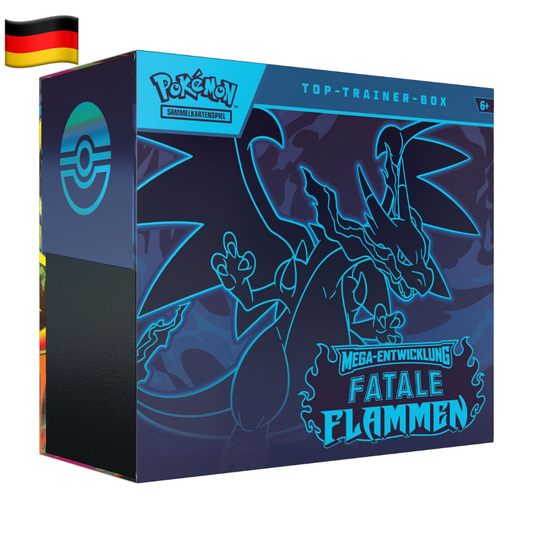 COMING SOON - Pokémon Mega-Entwicklung - Fatale Flammen Top Trainer Box [Deutsch]